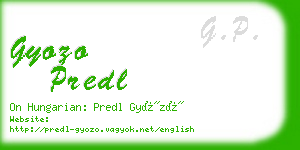 gyozo predl business card